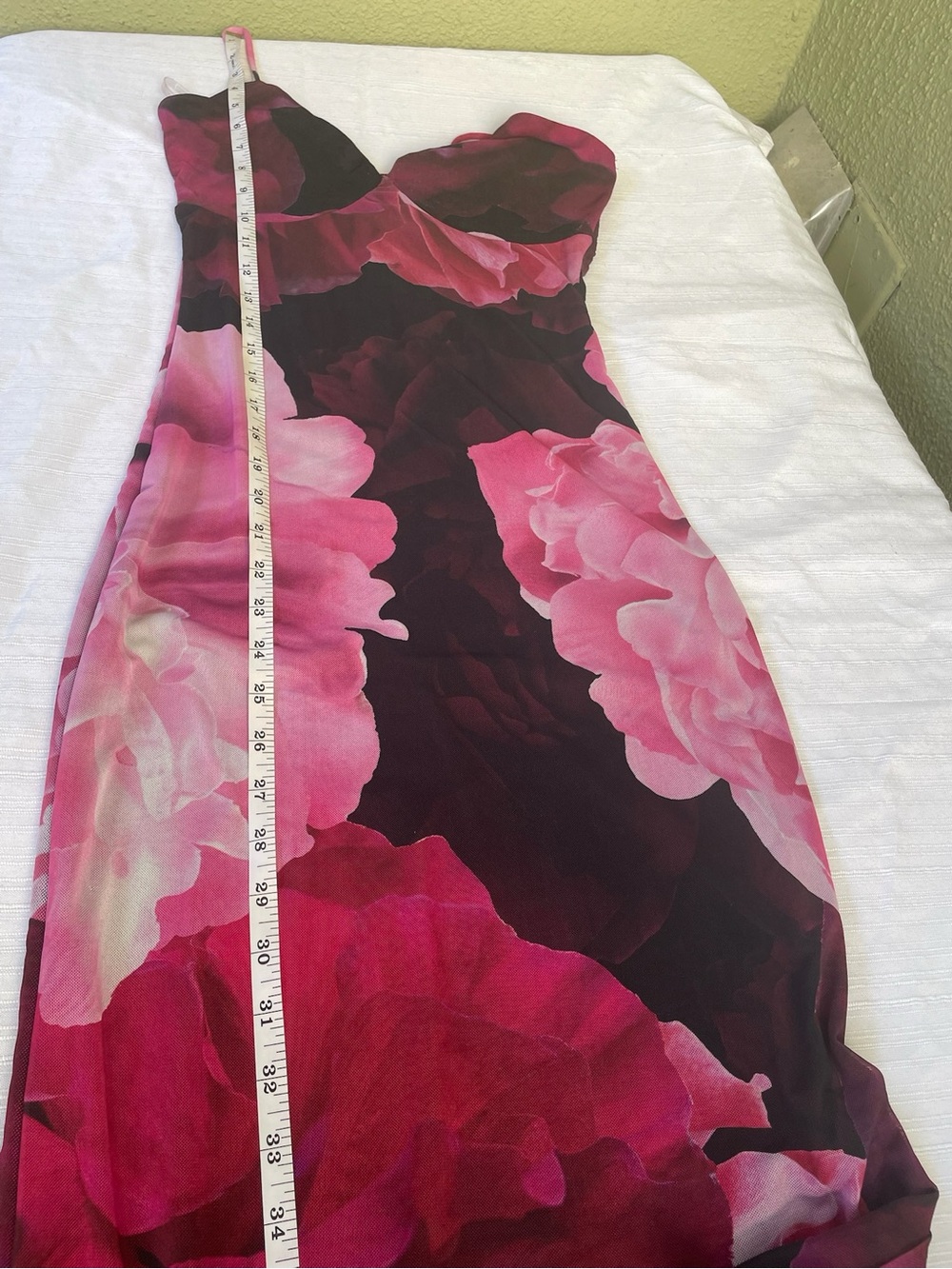 Windsor Magenta and Pink Floral V-Neck Maxi Dress - Picture 8 of 13